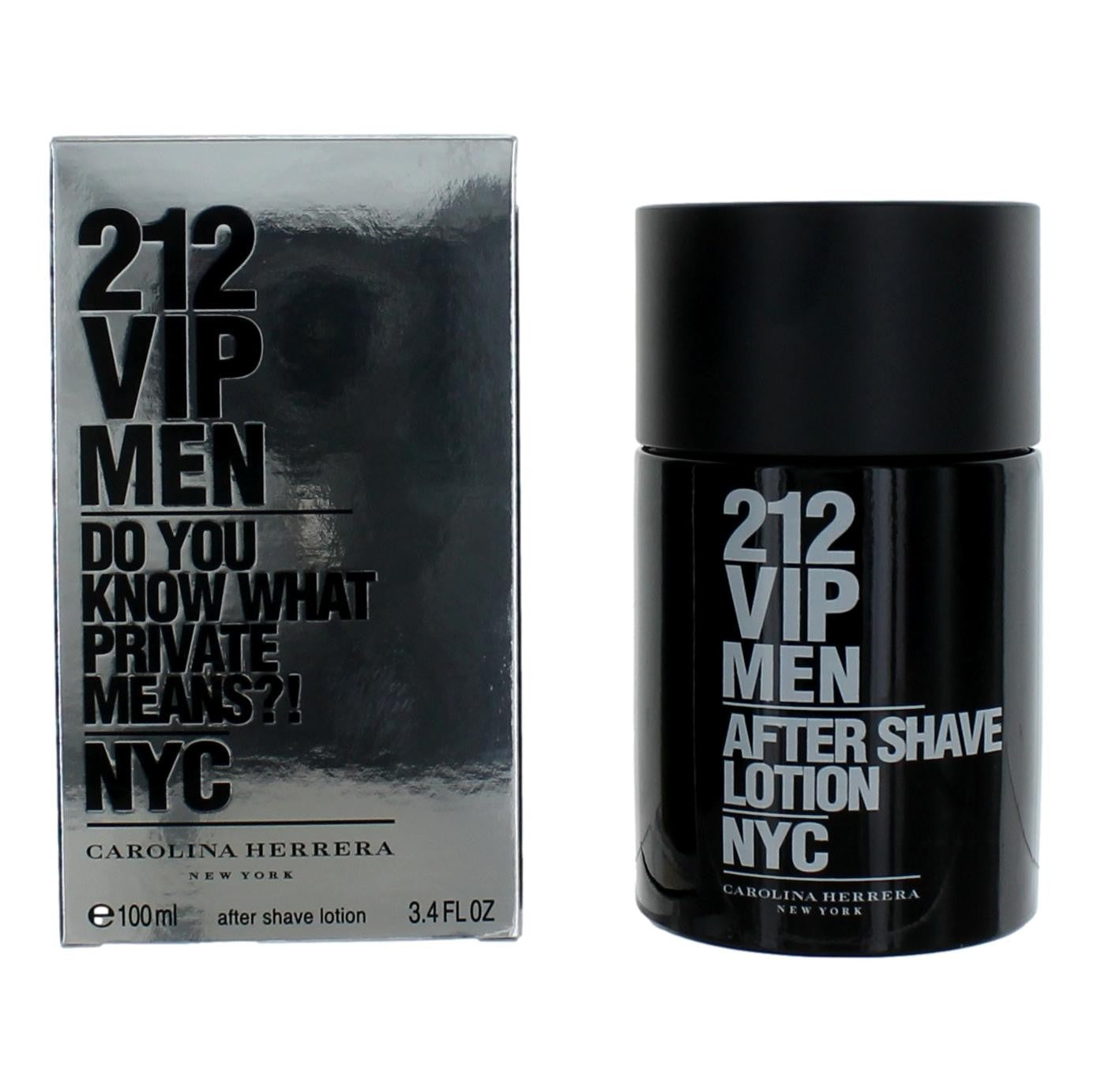 Bottle of 212 VIP by Carolina Herrera, 3.4 oz After Shave for Men
